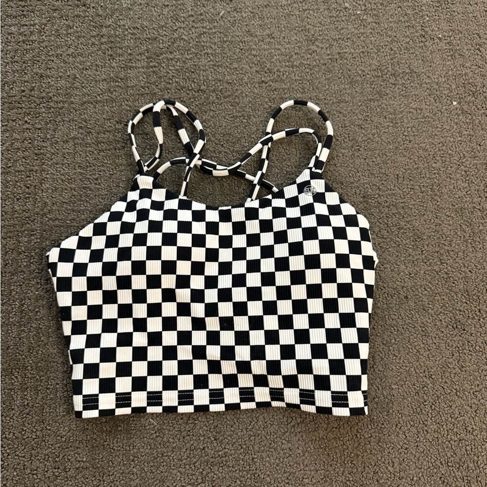 Salty honey checkered tank